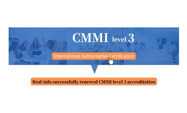 Real-info successfully renewed CMMI level 3 accreditation
